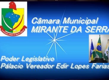 #VÍDEO – Confira sessão ordinária de Mirante da Serra (17-02-20)