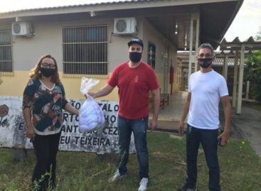 METADE DO SALÁRIO: Léo Moraes realiza entrega de máscaras à entidades beneficentes na capital