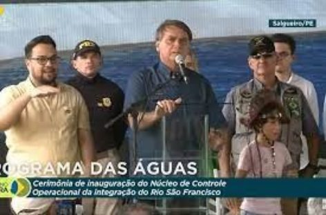 AGORA! Bolsonaro acaba de fazer forte discurso na inauguração do Núcleo do Rio São Francisco