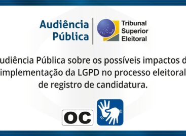 Abertura da Audiência Pública sobre impactos da LGPD no registro de candidatura