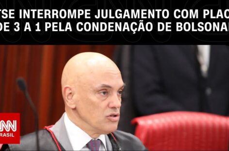 TSE interrompe julgamento com placar de 3 a 1 pela condenação de Bolsonaro | O GRANDE DEBATE