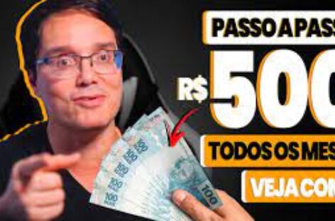 PASSO A PASSO PARA GANHAR R$500 POR MÊS DE RENDA PASSIVA PRA SEMPRE