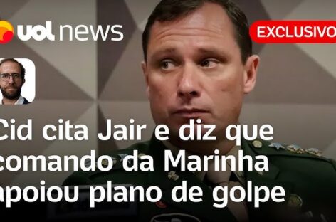 Delação de Mauro Cid cita Bolsonaro e Filipe Martins, e diz que comando da Marinha apoiou golpe